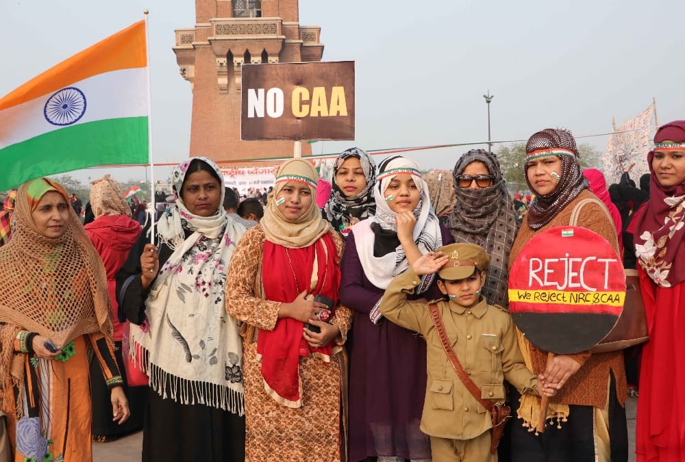 Protest on Ghanta Ghar against CAA and NRC.