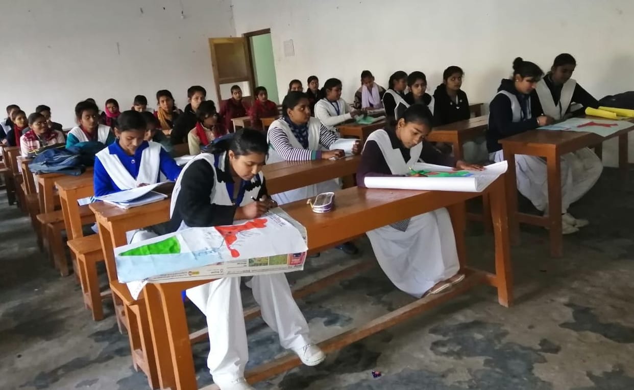 Priyanka topped in painting competition