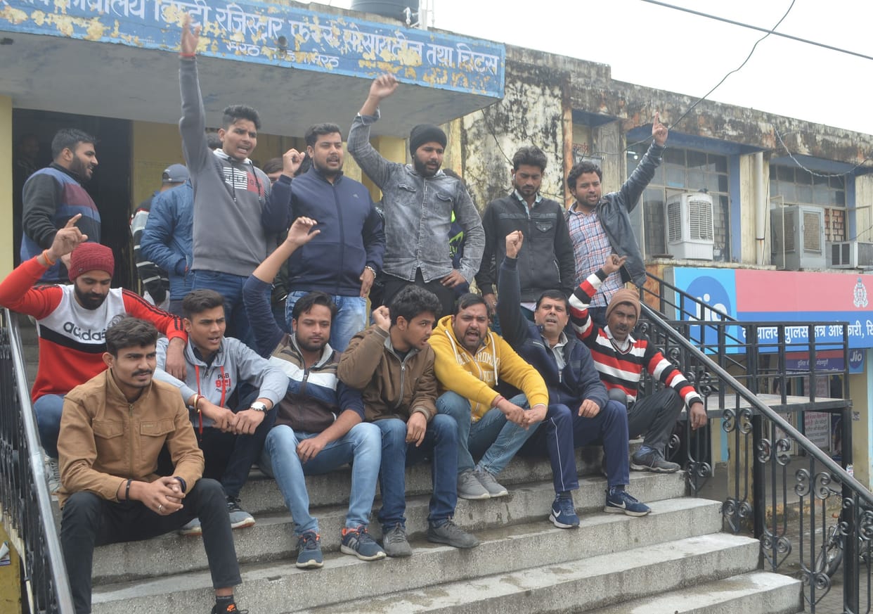 ccsu: protest againest the firing accused