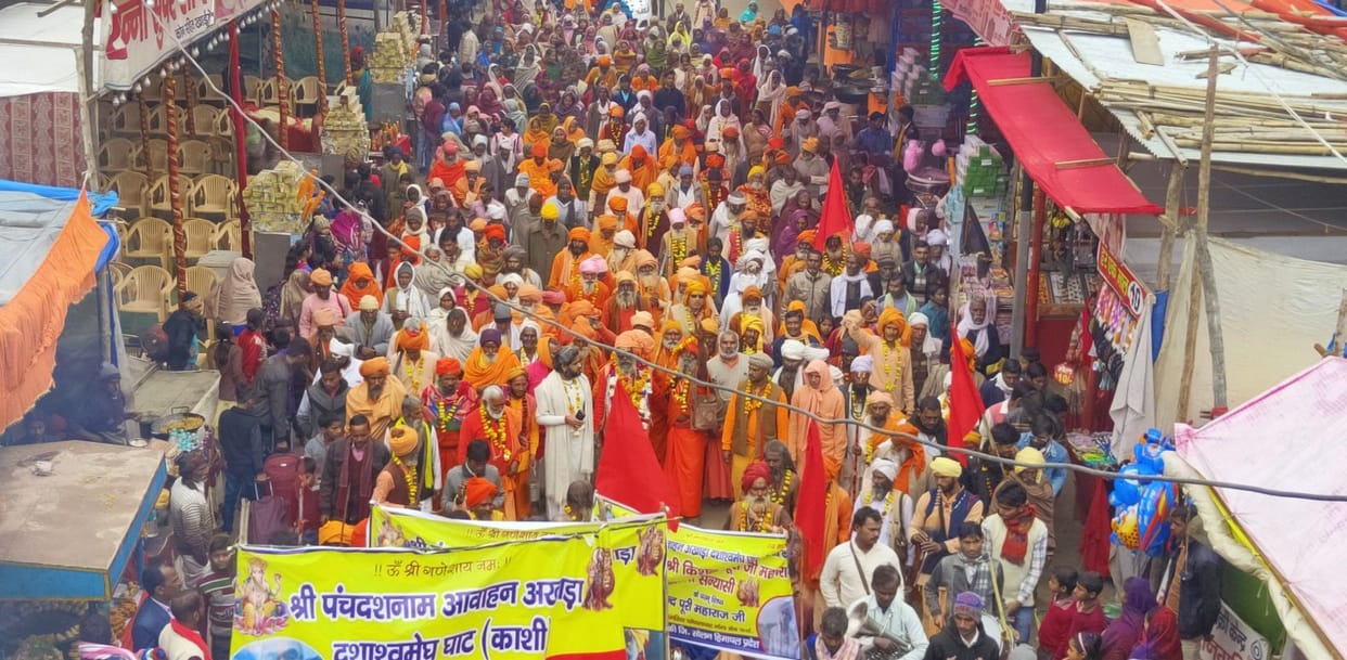 The procession turned out, Bholenath's cheer continued