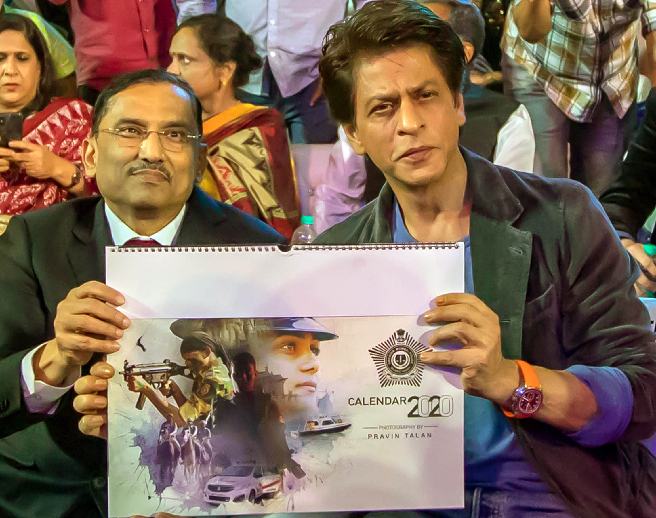 Mumbai Police release Calendar 2020 at umang event 2020 with Dharmendra Salman Khan Shah rukh Khan