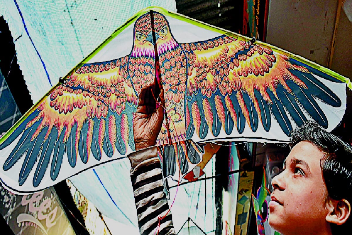vasant panchami 2020: Kite flying competition in the sky