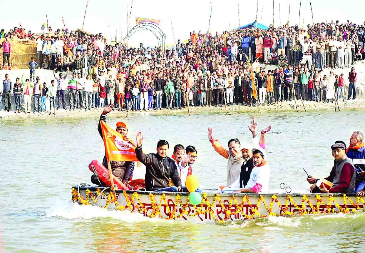 Minister Satish Mahana said we are fortunate to have the opportunity to serve Maa Ganga
