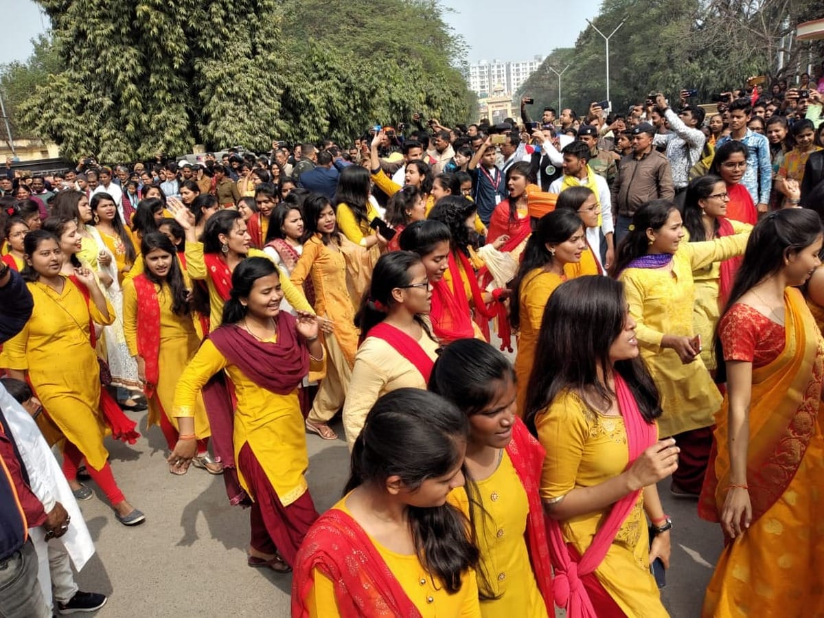Jhanki on Basant Panchami today at BHU Campus varanasi