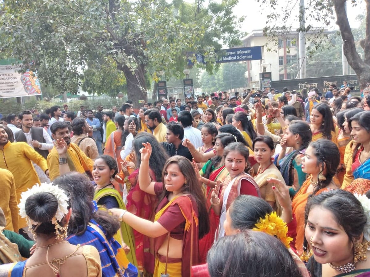 Jhanki on Basant Panchami today at BHU Campus varanasi