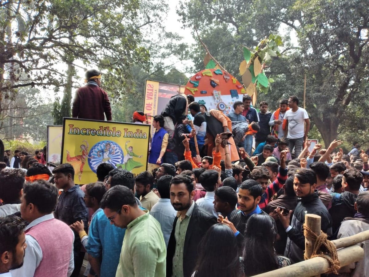 Jhanki on Basant Panchami today at BHU Campus varanasi
