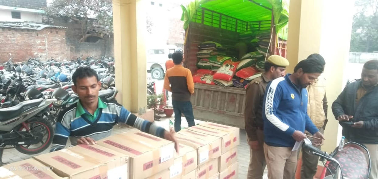 138 boxes wine kept hide maong cattle feed