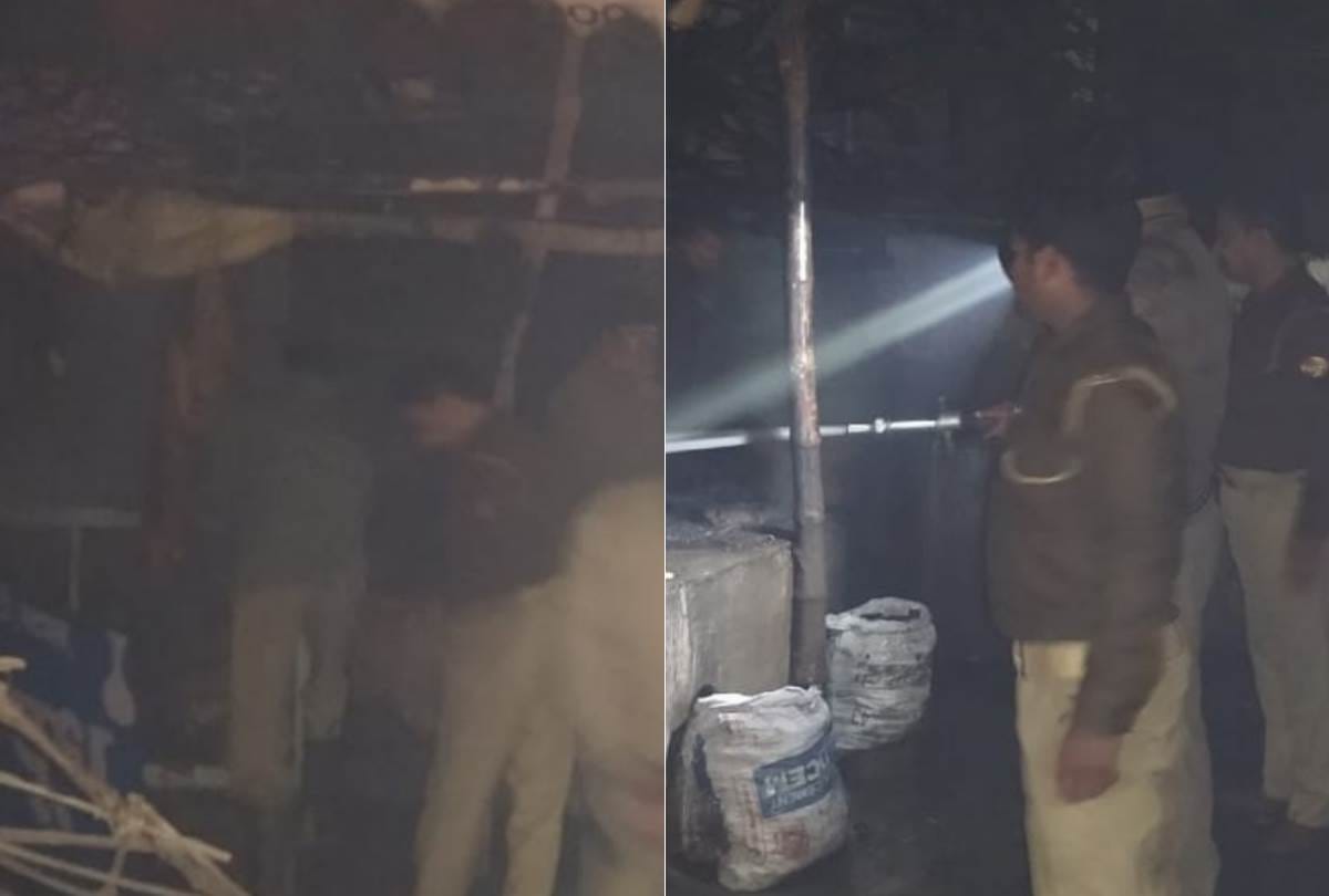 fire broke out in tea shop in lucknow