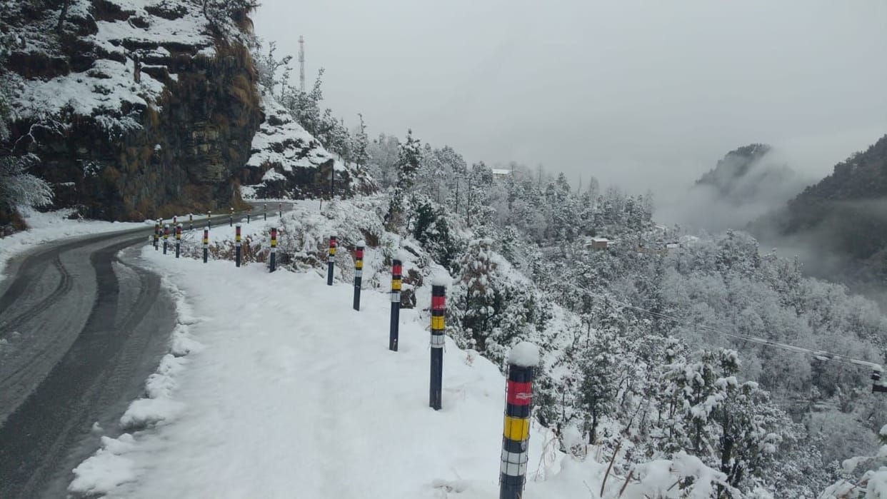 snowfall in bageshwar
