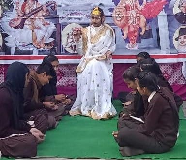 Mother Saraswati manifesto celebrated with pomp across the district