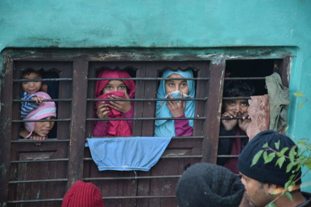 leopard enter in almora mela campus, people scared photos