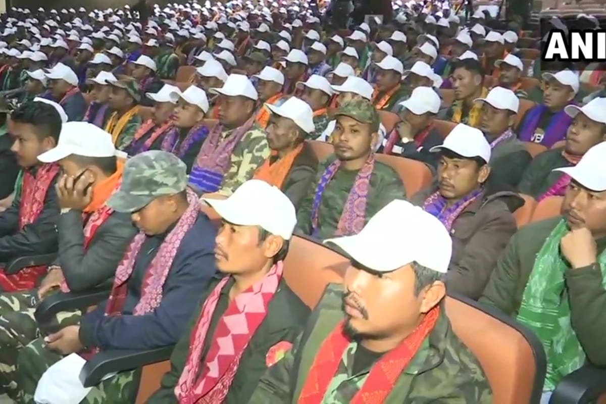 1,615 NDFB cadres lay down arms in Assam