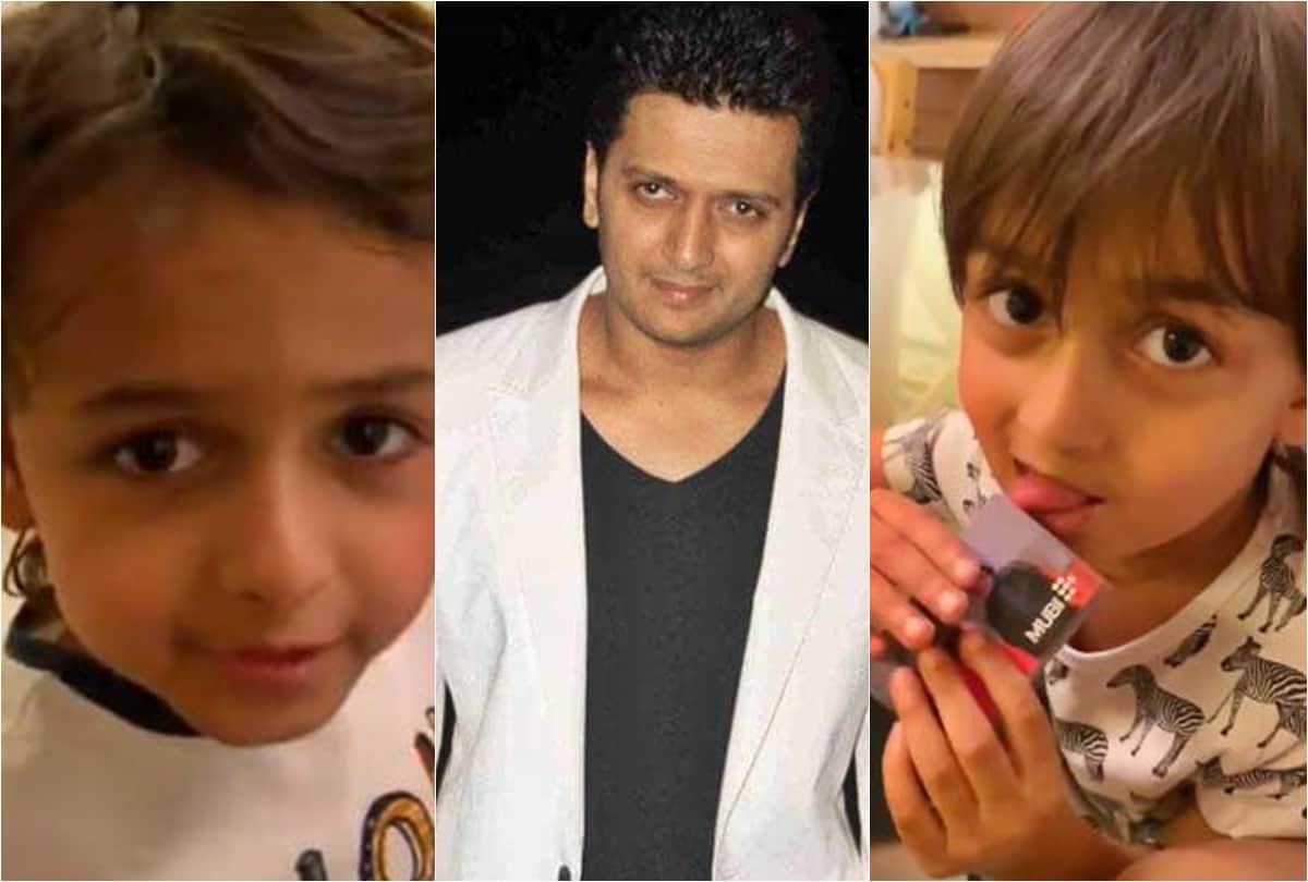 Riteish Deshmukh and genelia d souza Kids viral video about Bapu Mahatma Gandhi