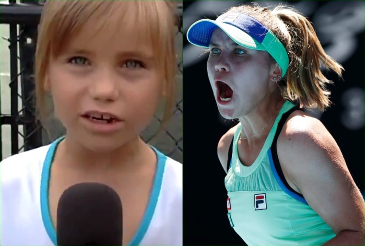 Sofia Kenin childhood interview video goes viral after defeating world number 1 in Australian Open