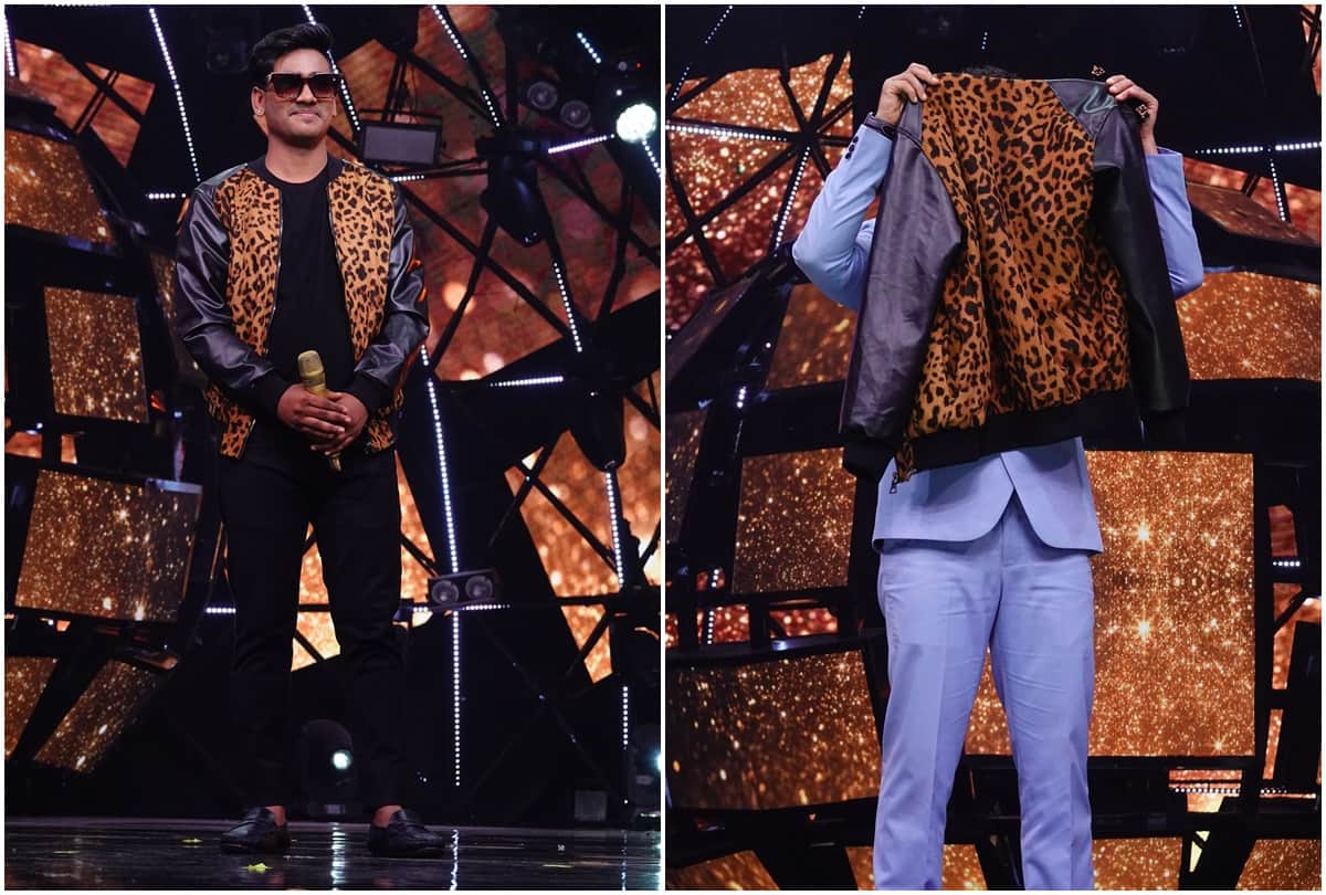 Kumar Sanu gifted Tiger Print Jacket and Black Goggle to Sunny Hindustani on Indian Idol 11