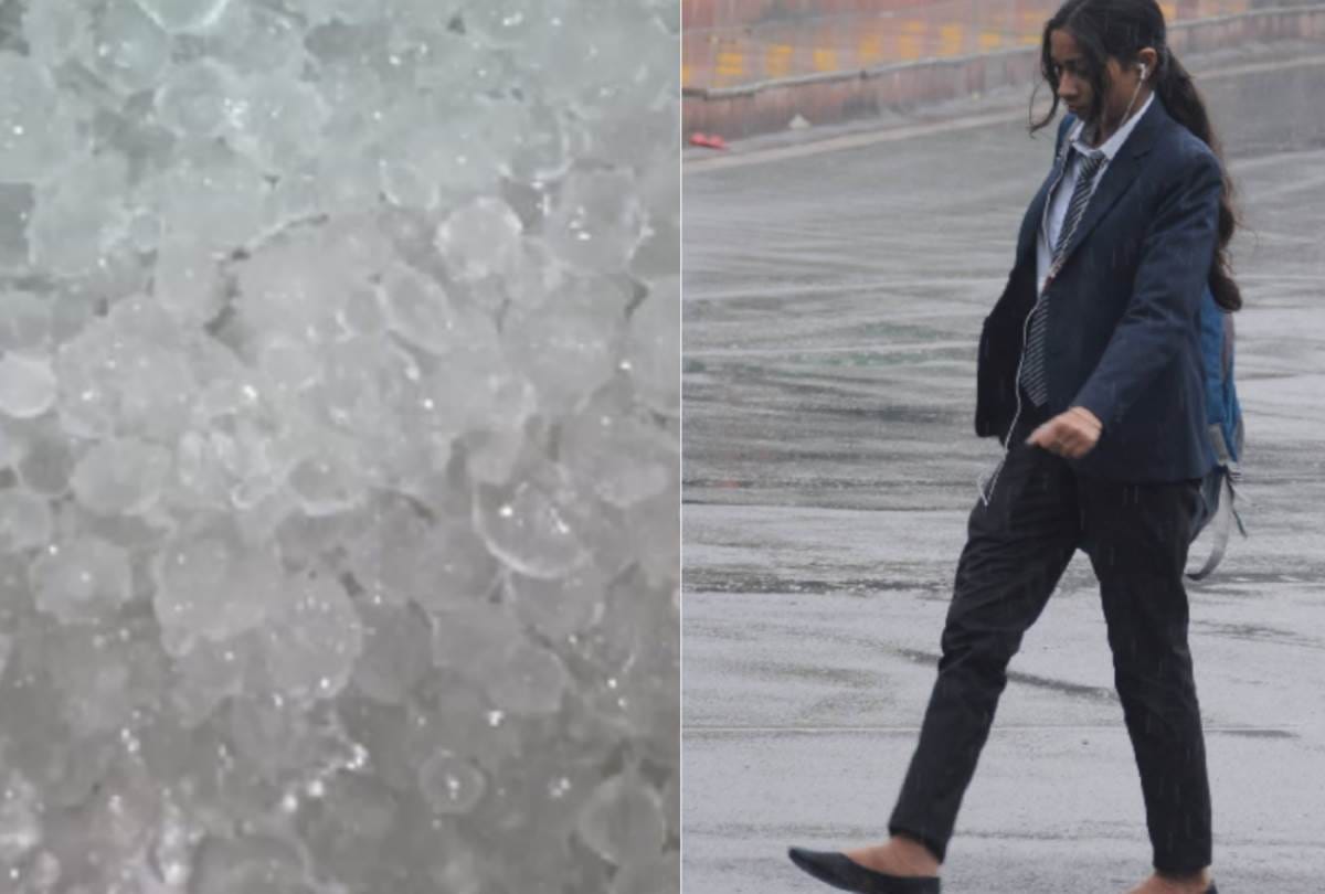 rain in lucknow, maximum temperature recorded 24.4 degree celsius