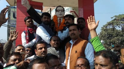 Fireworks broke out as soon as Atul Rai MP was sworn in from Ghosi seat of Mau