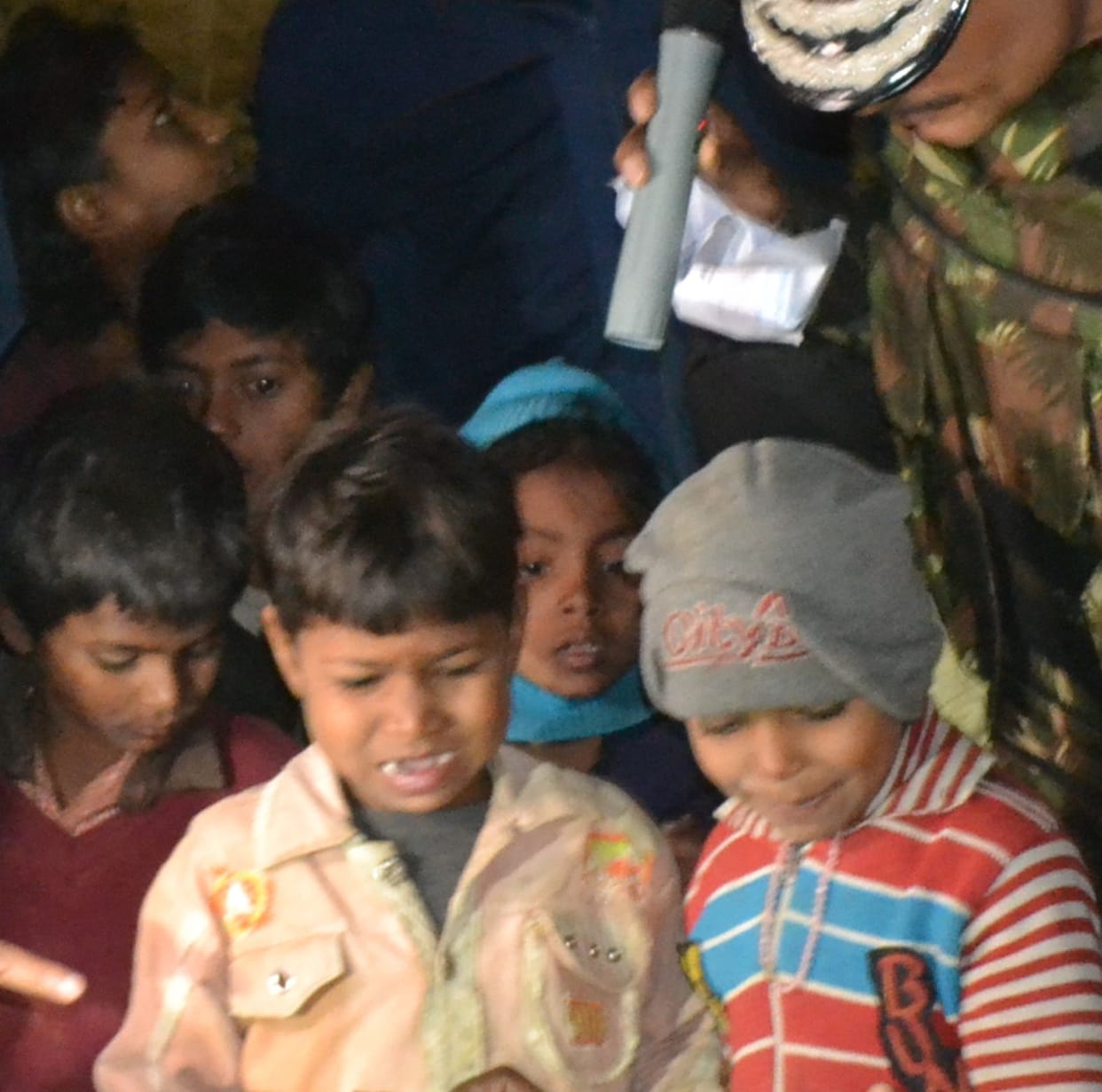 Children are not able to recover from panic, crowds in the village
