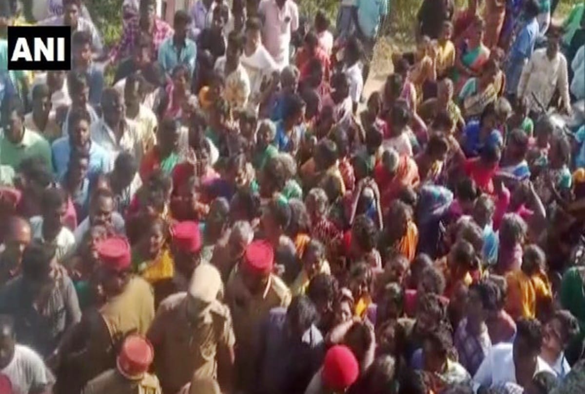 crude bomb explosion in Kirumampakkam village of Puducherry