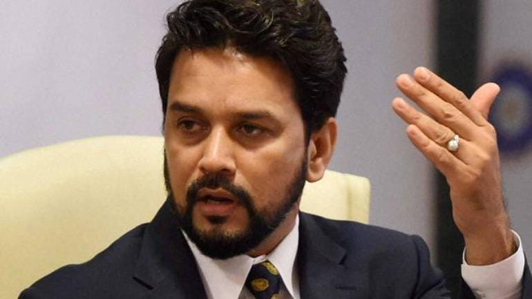 Congress party workers given application to lodge fir against Anurag Thakur