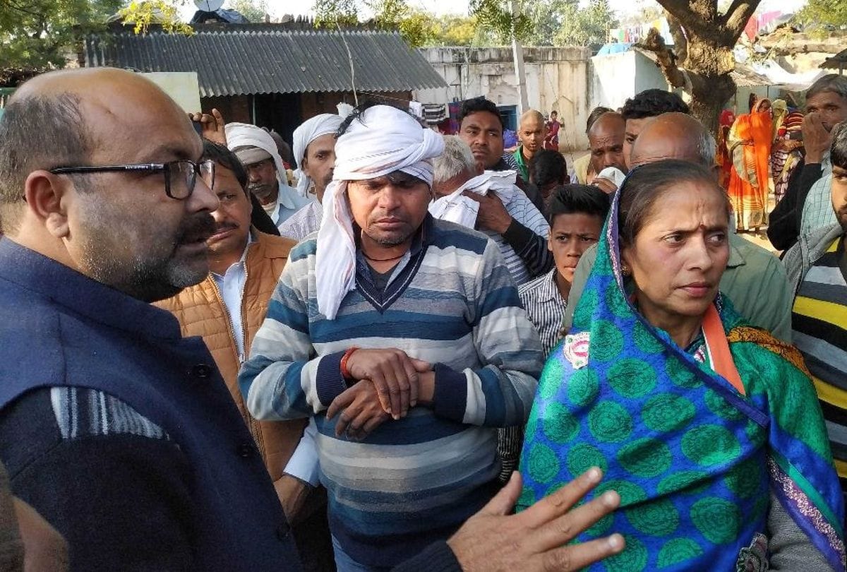 Congress State Chief Meets Farmers Family in Bah