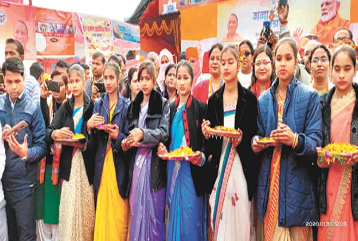 deputy cm welcomed ganga yatra
