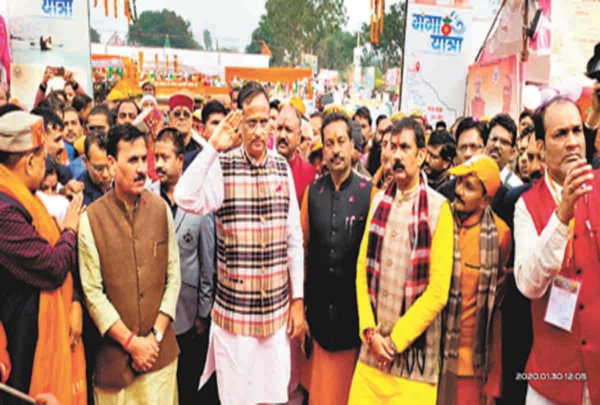 deputy cm welcomed ganga yatra