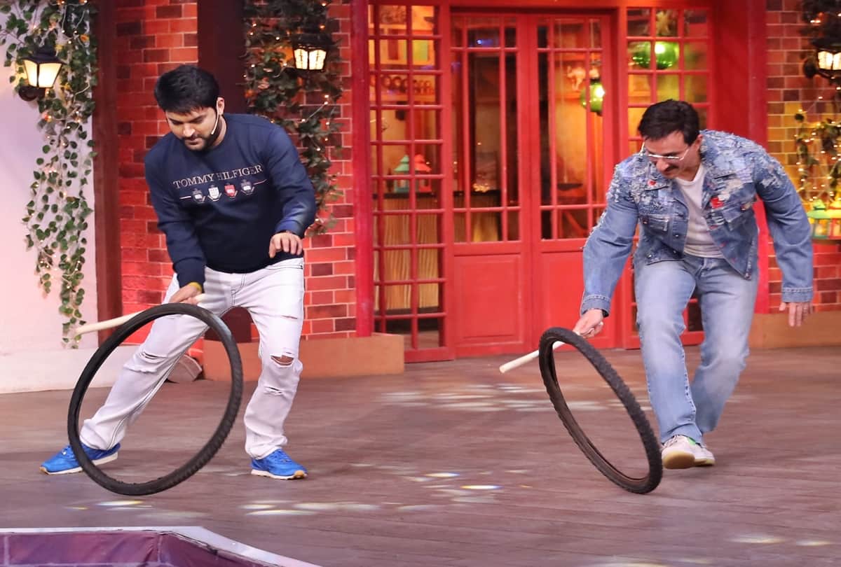 Jawaani Jaaneman actor Saif ali khan fun with kapil Sharma at the kapil Sharma Show
