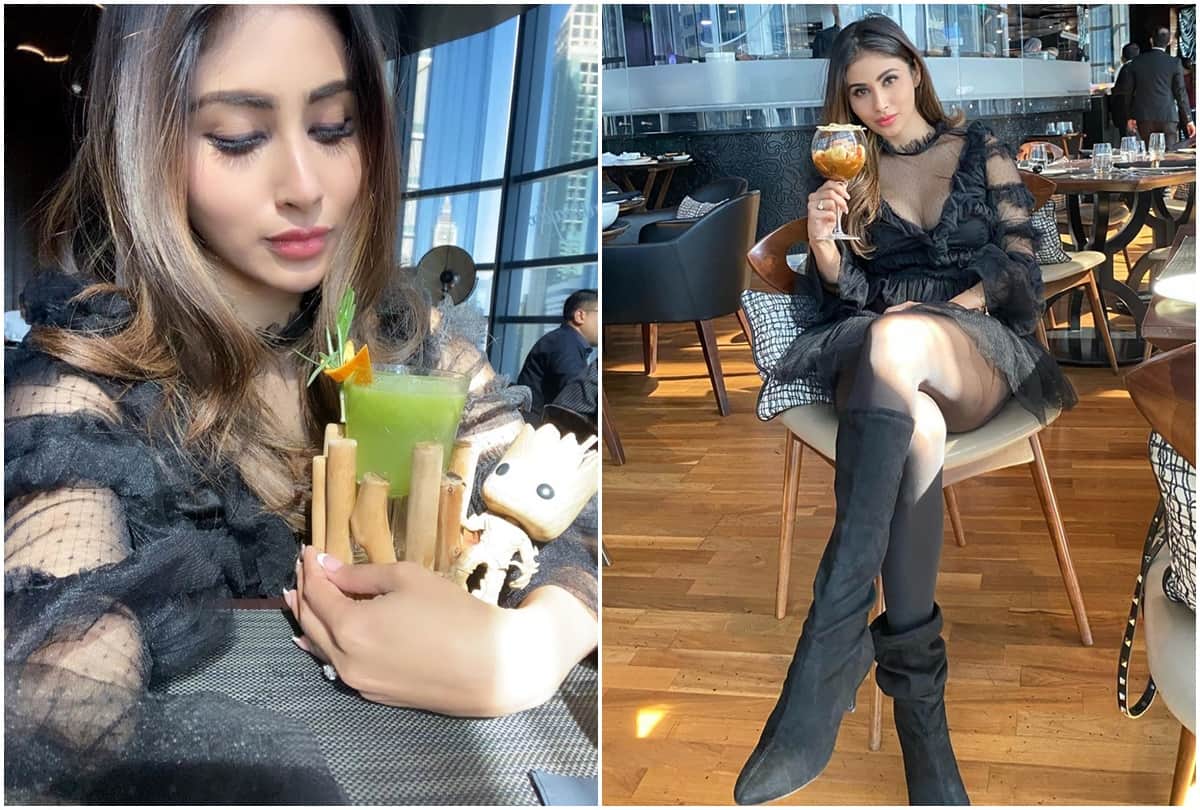 Mouni Roy Stunning Black Dress Photos And Videos are Viral
