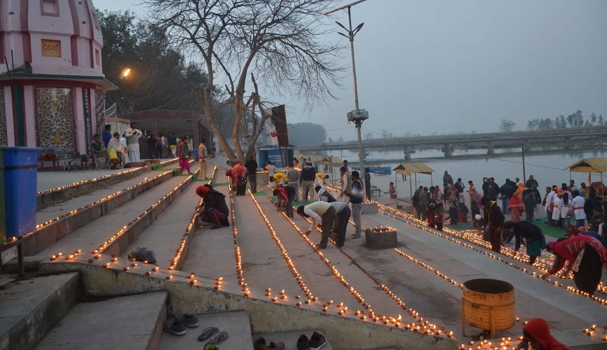 Ganges flow from Bhogpur in Haridwar