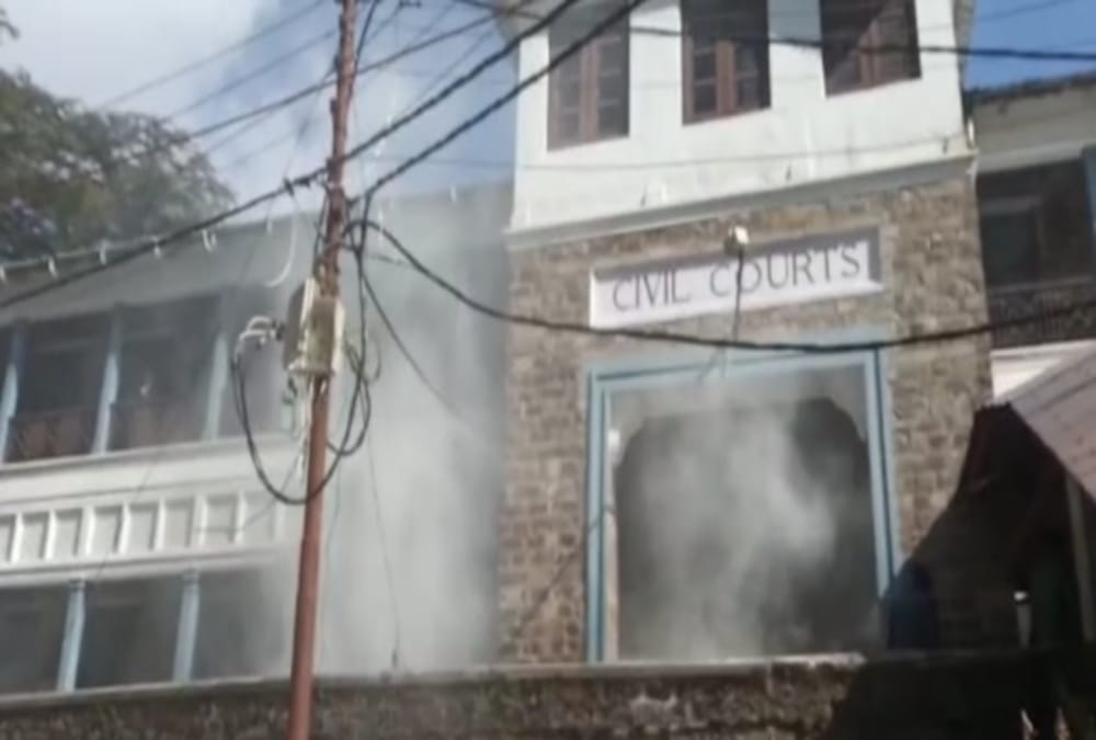 Fire Broke Out in Nainital Civil Court Due to Short Circuit
