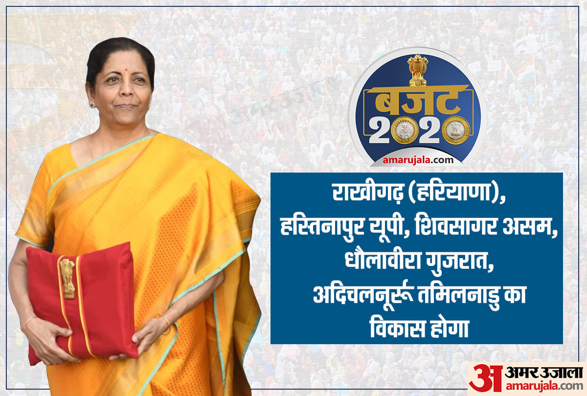budget 2020 know about dholavira rakhigarhi hastinapur shivsagar and ranchi museum