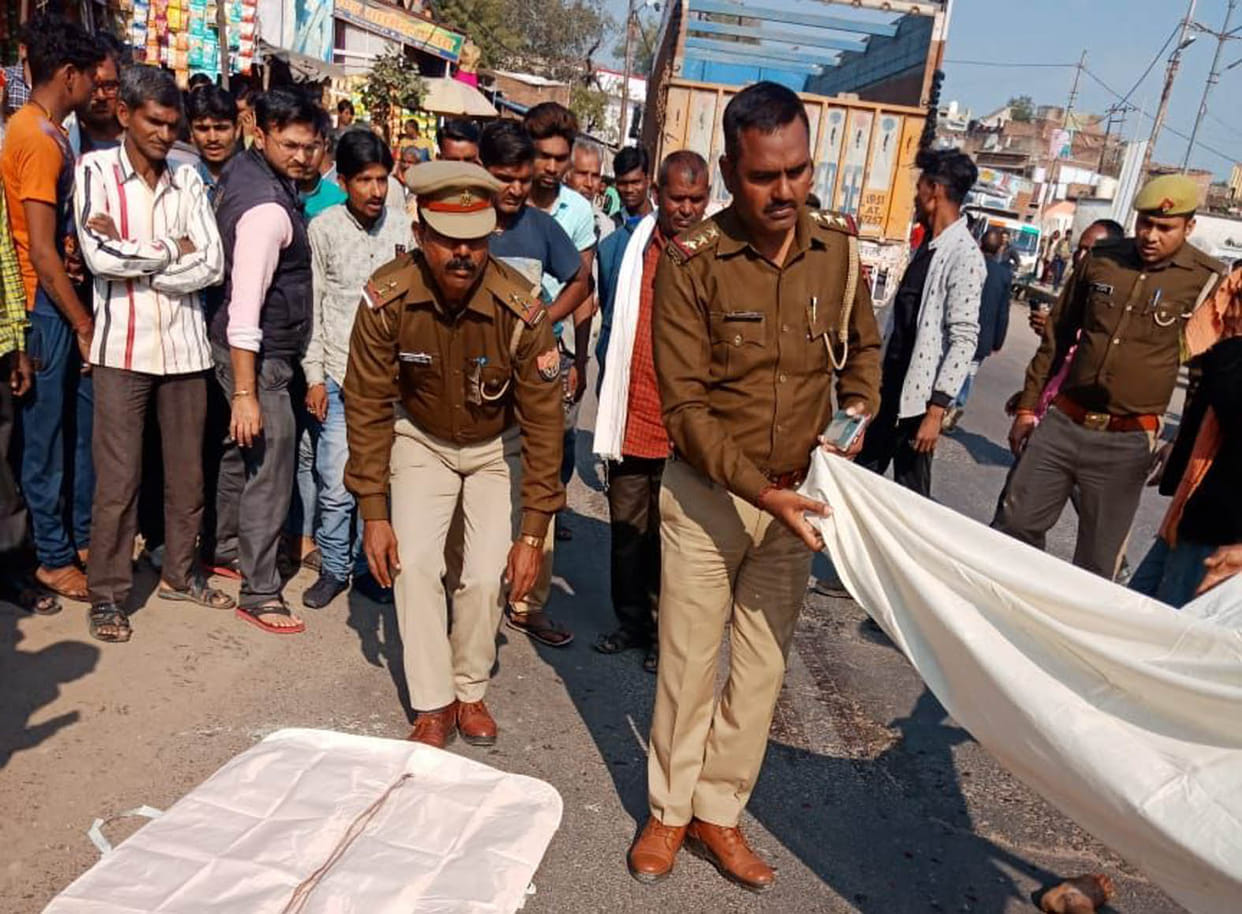 Truck rammed near home guard's police station