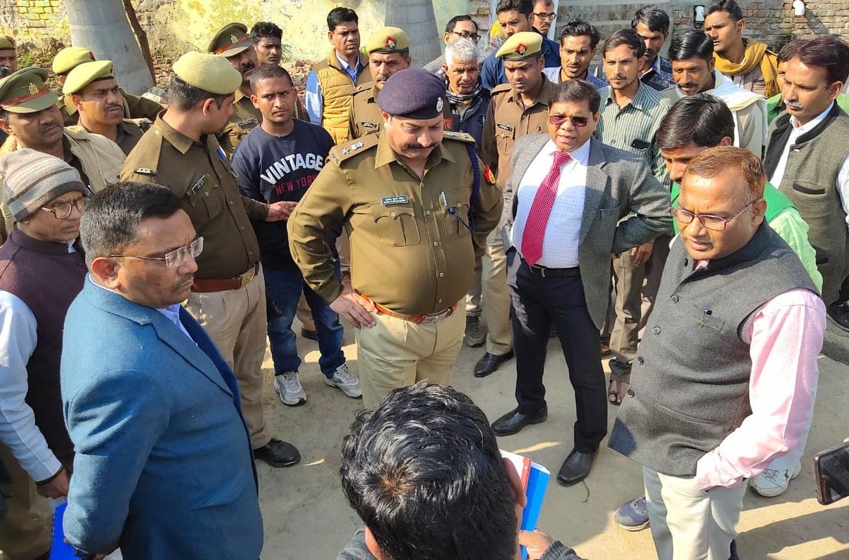 inspaction by DM SSP in ngla sukhdev