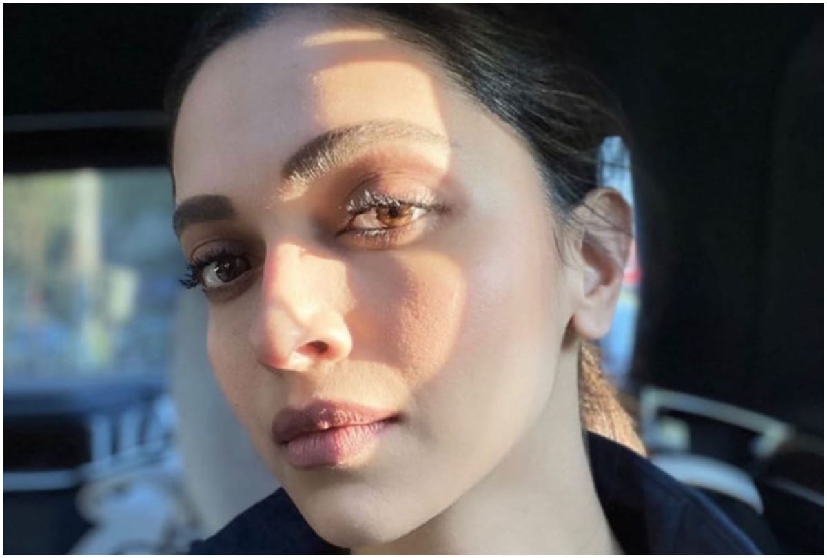 deepika padukone takes selfie in car looking fair
