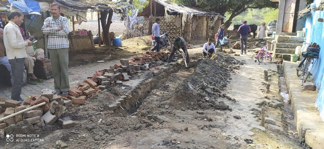 Pipeline stuck in departmental patch, work stopped