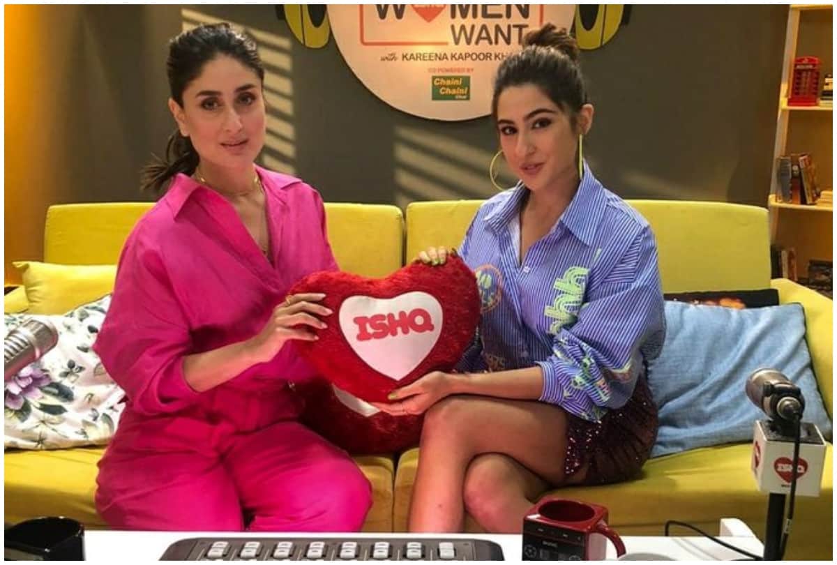 Sara Ali Khan spotted Kareena Kapoor chat show what women want Amrita Singh steal the limelight