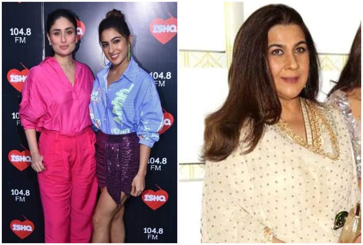 Sara Ali Khan spotted Kareena Kapoor chat show what women want Amrita Singh steal the limelight