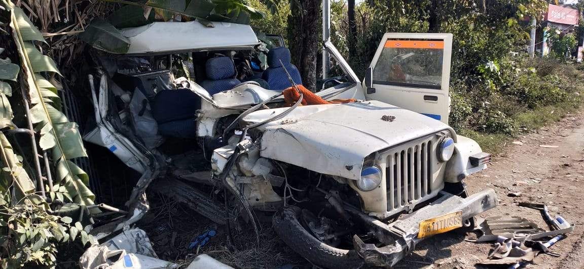 Cement laden truck collided with jeep, seven injured, two serious
