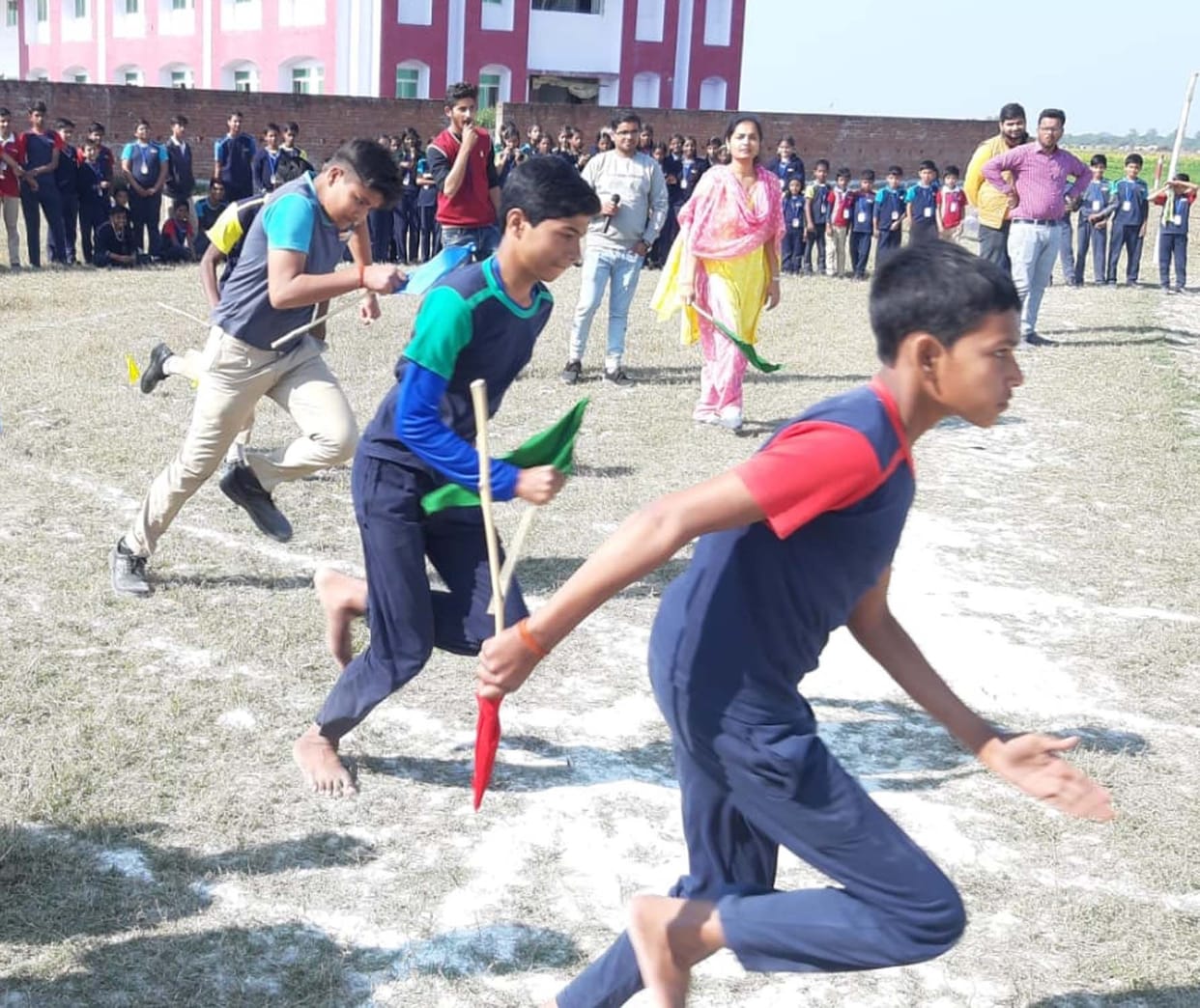Aayushi and Harshita won the long jump