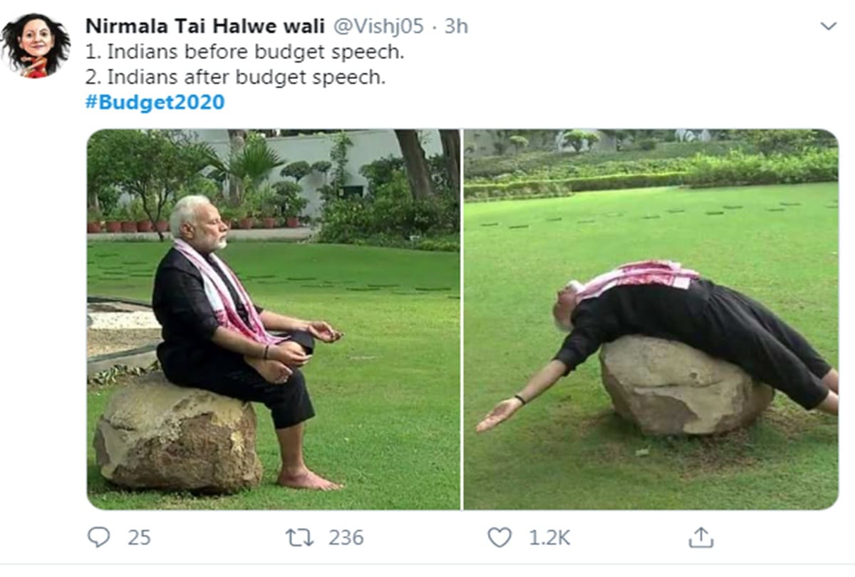 Budget 2020 Middle Class after every budget Funny Memes Goes Viral
