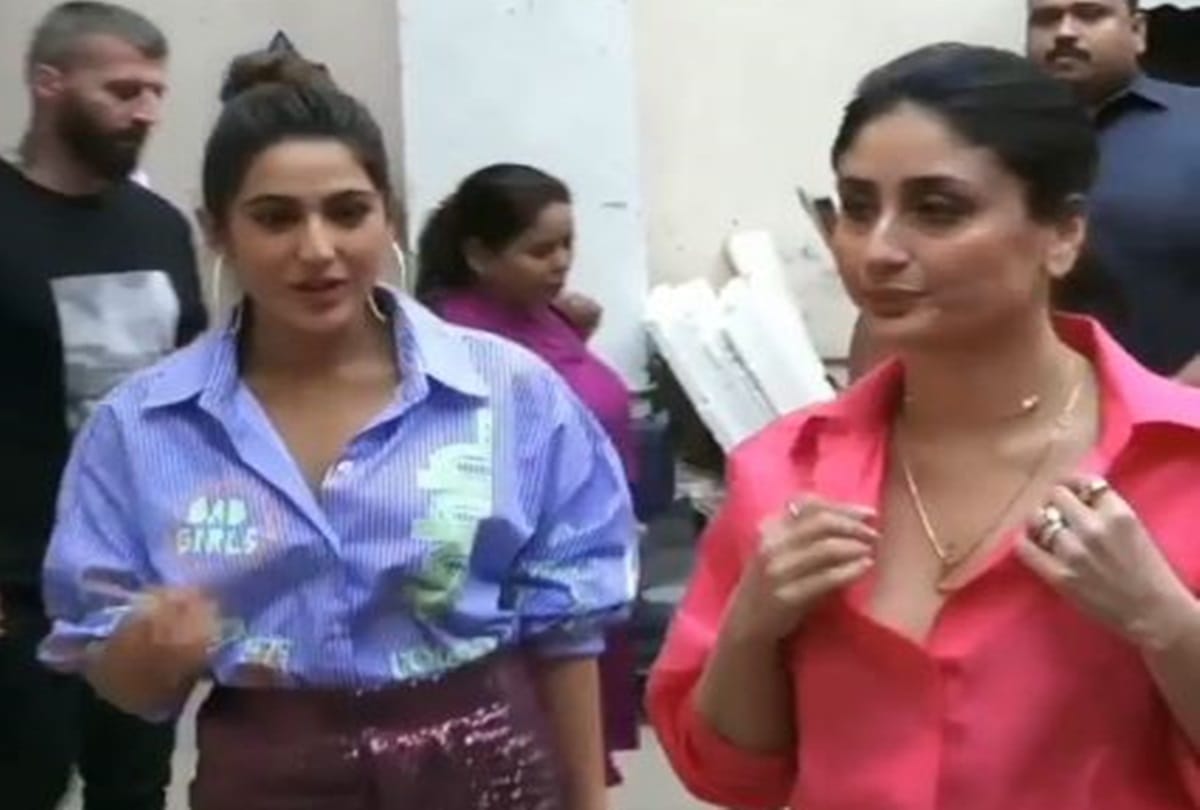 Sara Ali Khan Arrives At Kareena Kapoor Khan Chat Show Ishq Video Viral