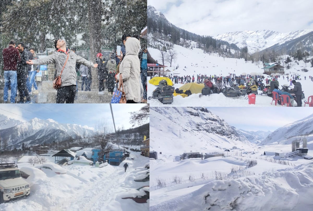 himachal weather report: fresh snowfall recorded in shimla, rohtang and high hills