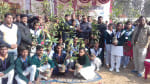 पूर्व माध्यमिक विद्यालय राजमंदिर में वन विभाग की तरफ से निबंध एवं चित्रकला प्रतियोगिता के बाद व?