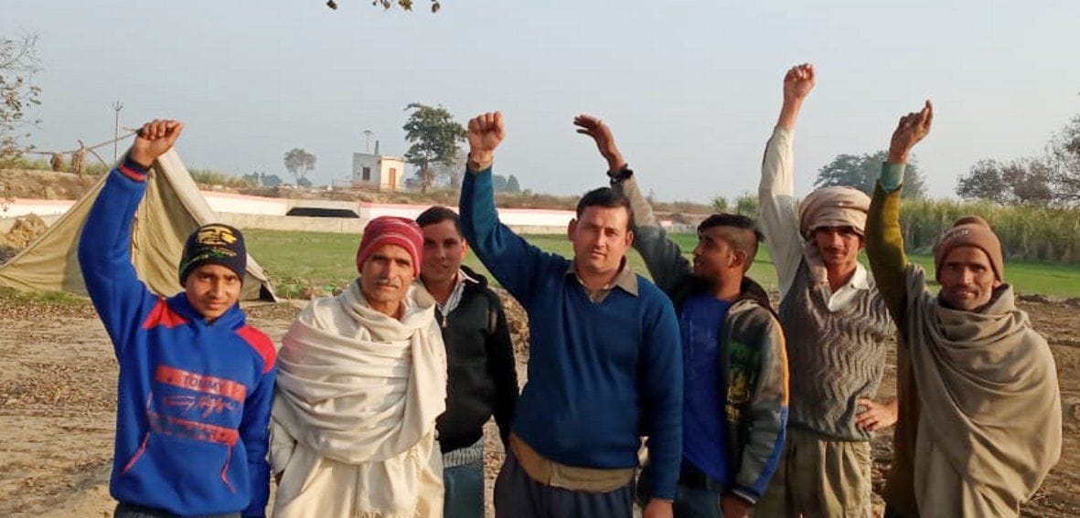 Weighing off in Gandhi village, farmers are traveling 12 km