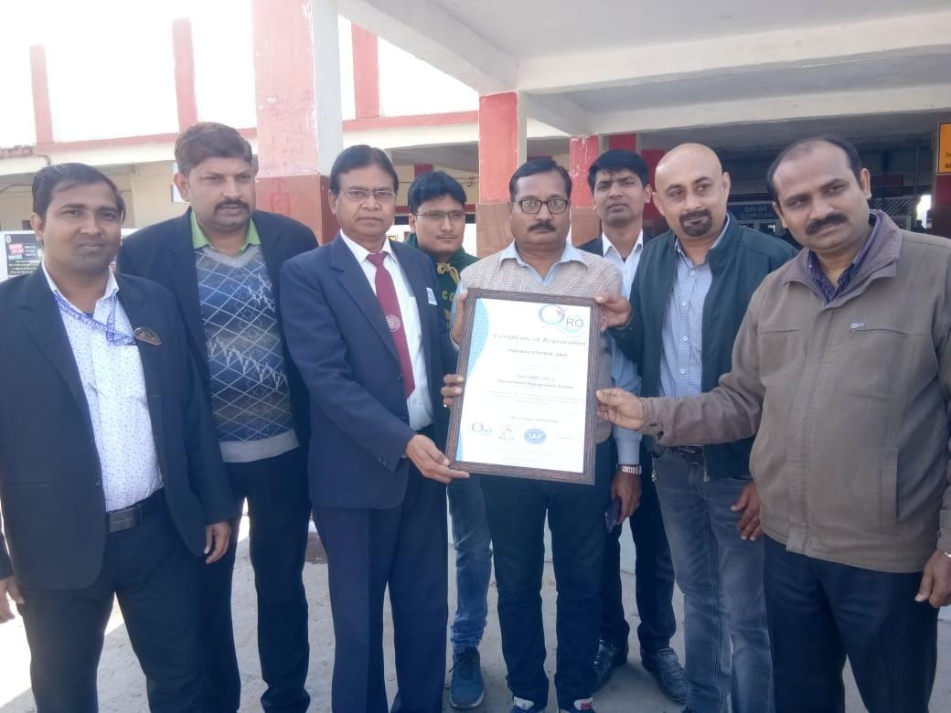 ISO certificate to Railways on environmental protection