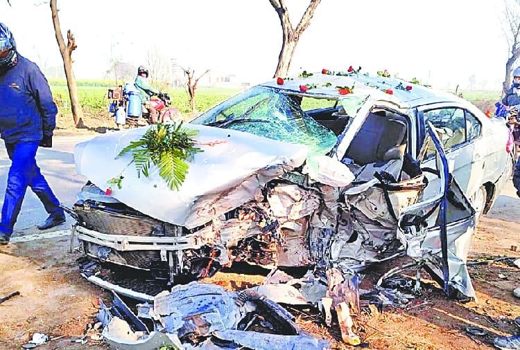 One person died and four injured in road accident at Abohar