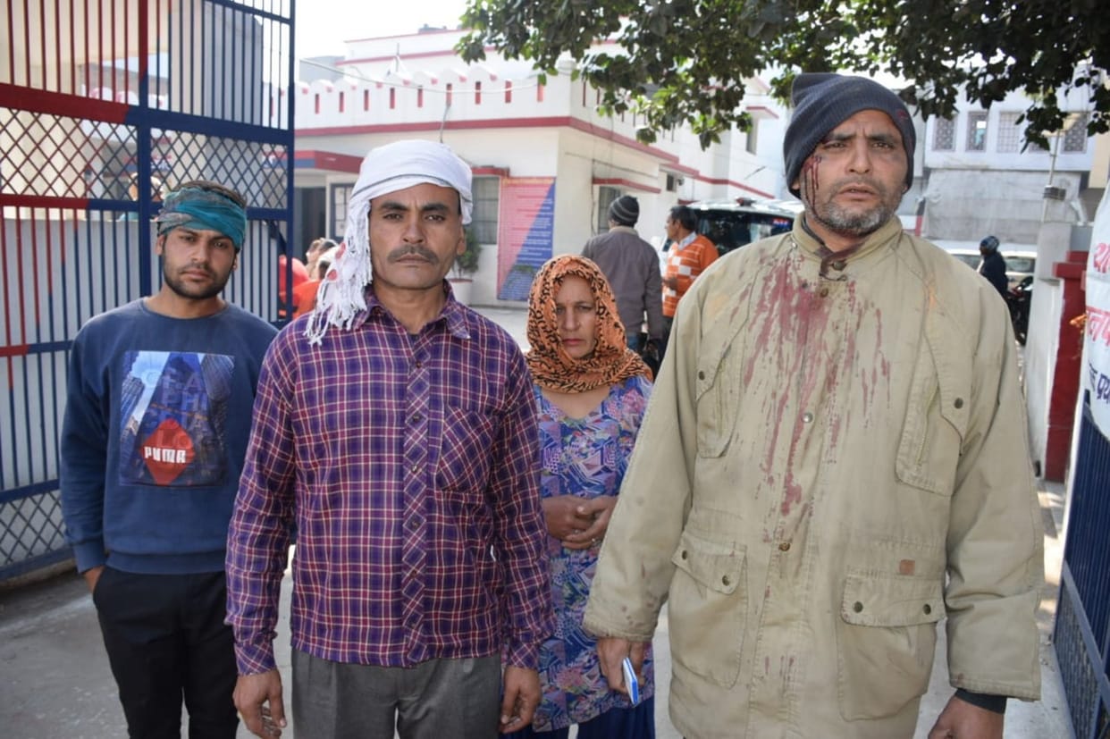 Conflict and stone pelting in Harchandpur over land dispute