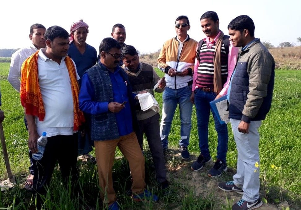 Revenue team demarcated land of state university in Azamgarh