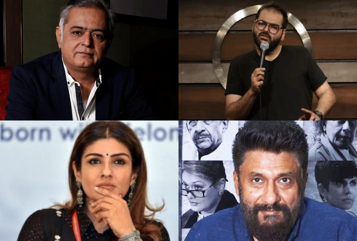 Hansal Mehta Vivek Agnihotri shaheen bagh and raveena speak on Kunal Kamra entertainment news